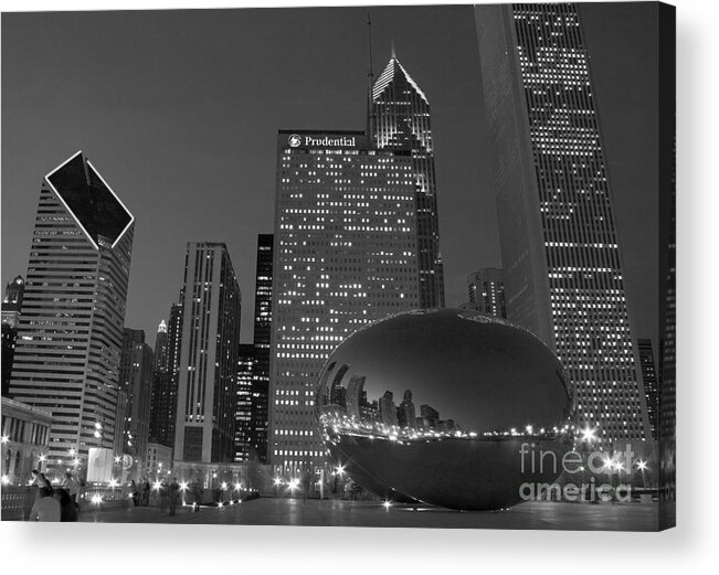 The Bean Acrylic Print featuring the photograph The Bean by Timothy Johnson