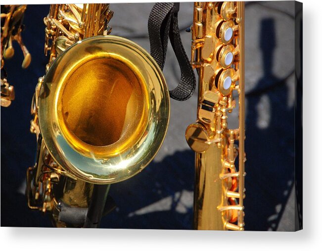 Music Acrylic Print featuring the photograph The Brass Section by John Schneider