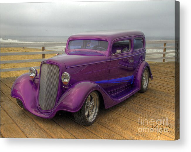 Purple Cars Acrylic Print featuring the photograph The Deep Purple Ride by Mathias 