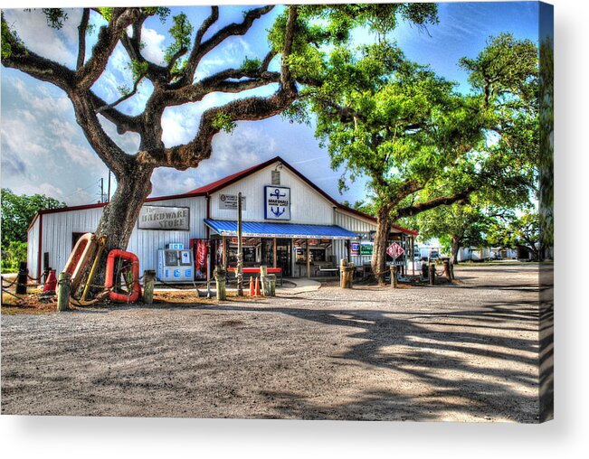 Alabama Acrylic Print featuring the digital art The Hardware Store by Michael Thomas