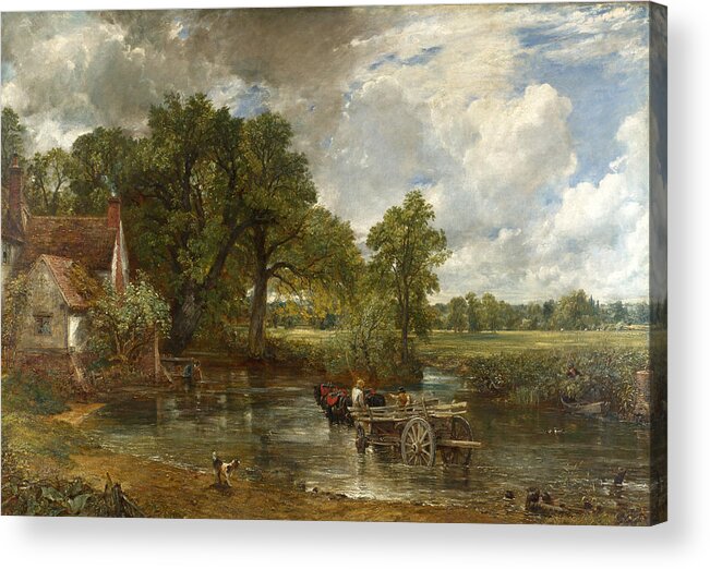 John Constable Acrylic Print featuring the painting The Hay Wain by John Constable