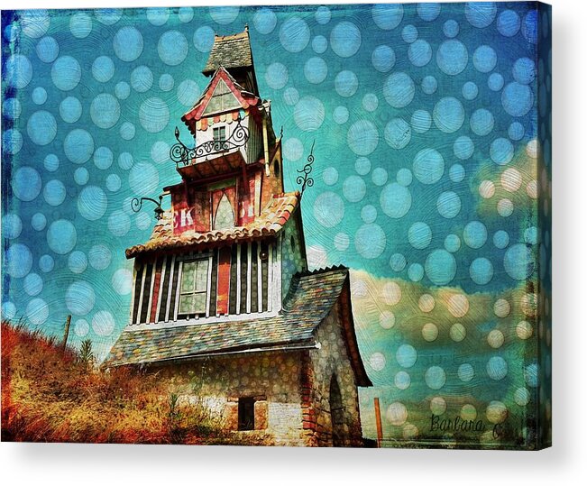 Mansion Acrylic Print featuring the photograph The Little Mansion on the Prairie by Barbara Orenya