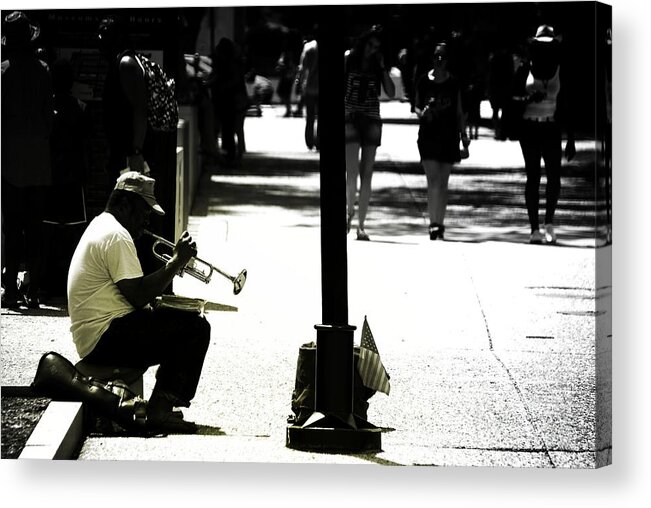 Saxophone Acrylic Print featuring the photograph The Soloist by Jonas Luis