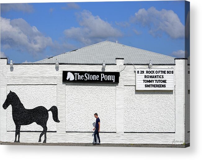 The Stone Pony Acrylic Print featuring the photograph The Stone Pony by JoAnn Lense