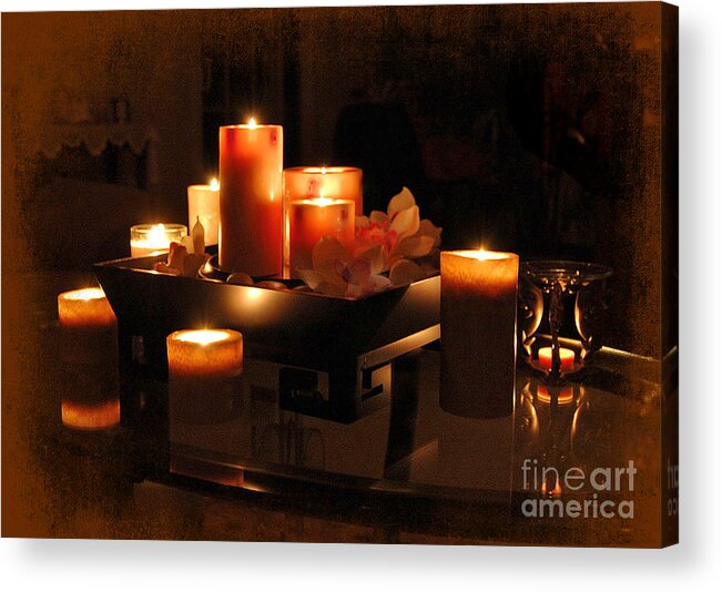 Romance Acrylic Print featuring the photograph The Warmth Of Romance by Kathy Baccari