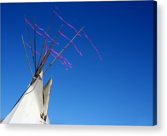 American Indian Acrylic Print featuring the photograph The Way The Wind Blows by Joe Kozlowski