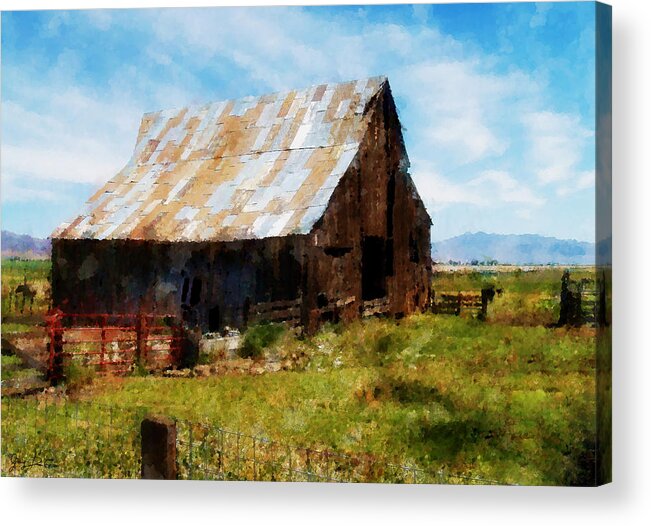 Art Acrylic Print featuring the photograph This Old Barn by Gary De Capua