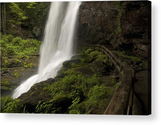 Water Acrylic Print featuring the photograph Through the Falls by Paul W Faust - Impressions of Light