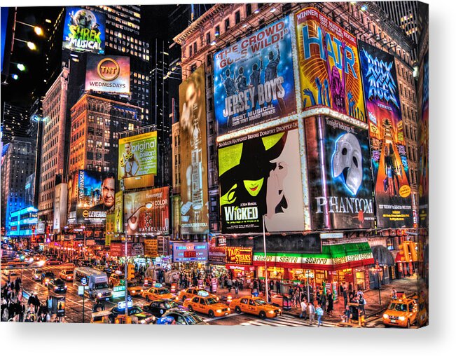 Manhattan Acrylic Print featuring the photograph Times Square by Randy Aveille