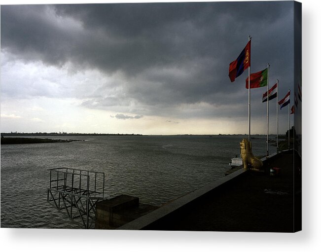 Phnom Penh Acrylic Print featuring the photograph Tonle Sap River Phnom Penh by Shaun Higson