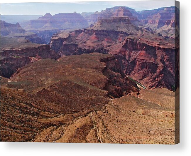 Tranquility Acrylic Print featuring the photograph Tonto Plateau And Colorado Rivers by Photograph By Michael Schwab