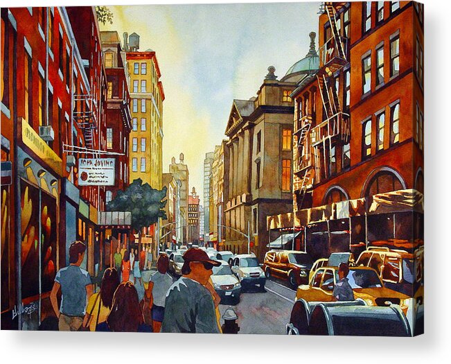 Landscape Acrylic Print featuring the painting Tourist Season by Mick Williams