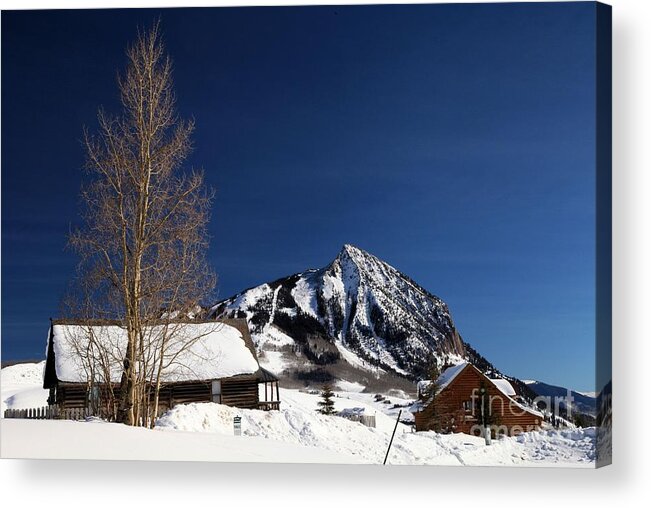 Crested Butte Acrylic Print featuring the photograph Towering Above Crested Butte by Adam Jewell