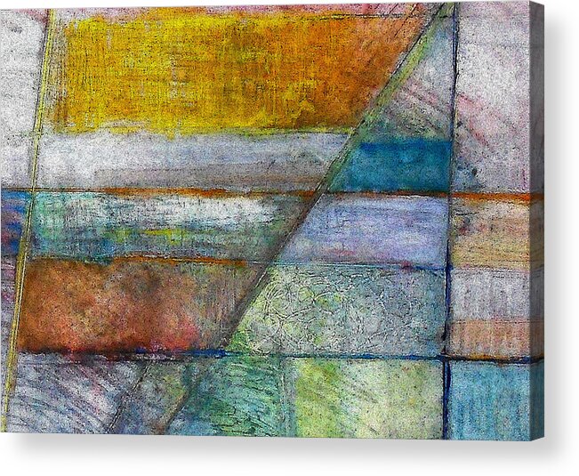 Abstract Acrylic Print featuring the painting Trinity 5 by James Raynor