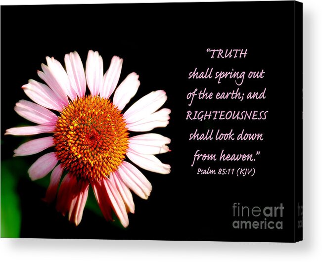 Inspiration Acrylic Print featuring the photograph Truth and Righteousness by Lincoln Rogers
