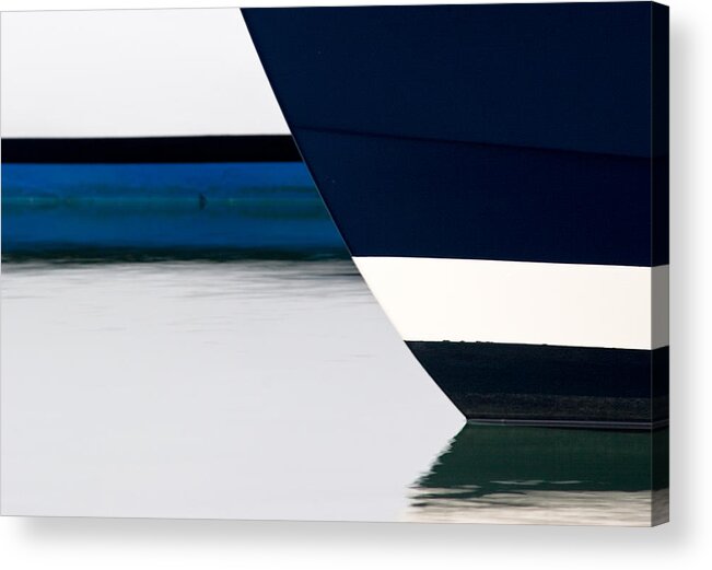 Boats Acrylic Print featuring the photograph Two Boats Moored by CJ Middendorf