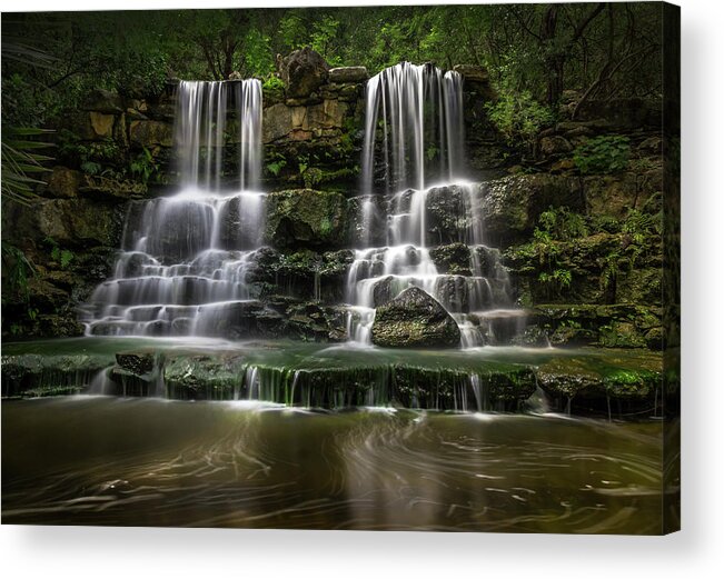 Waterfall Acrylic Print featuring the photograph Untitled by Abbas Ali Amir