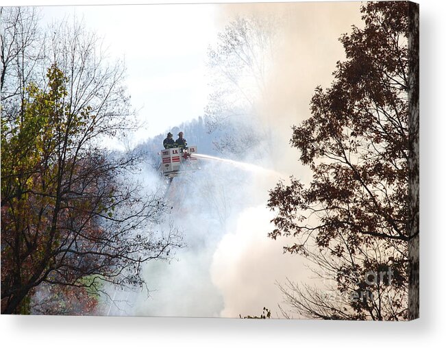 Fire Acrylic Print featuring the photograph Up In Smoke by Eric Liller
