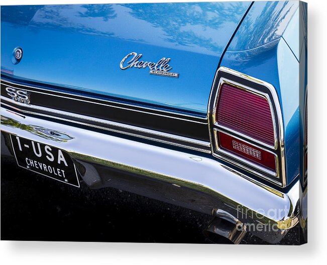 1969 Chevelle Acrylic Print featuring the photograph 1-USA Chevelle by Dennis Hedberg