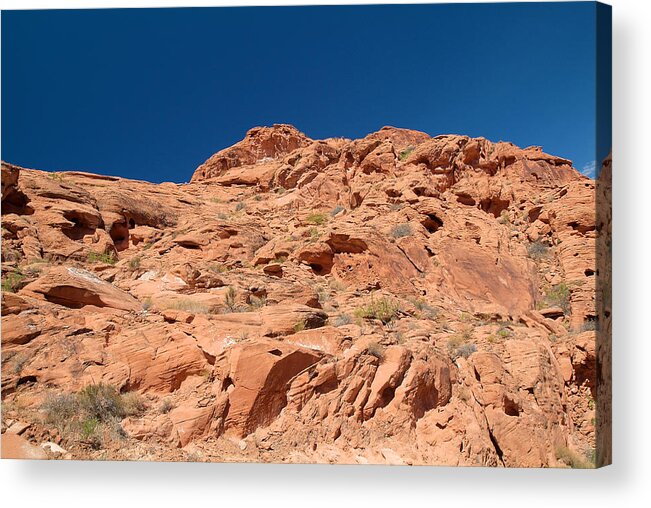Valley Of Fire Acrylic Print featuring the photograph Valley of Fire 10 by Richard J Cassato