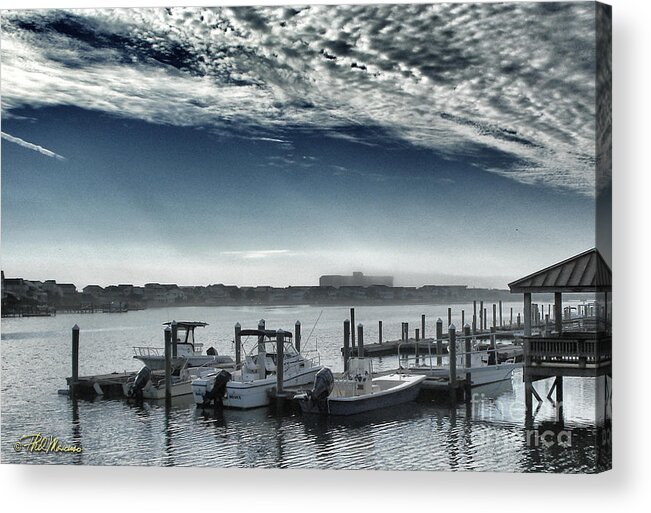 Wrightsville Beach Acrylic Print featuring the photograph View From A Bridge by Phil Mancuso