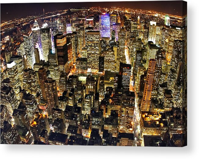 Cityscape Acrylic Print featuring the photograph View From The Empire State Building by SCB Captures