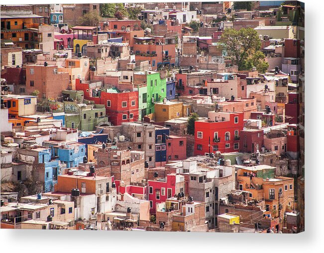 Latin America Acrylic Print featuring the photograph View Of City by Maryann Flick