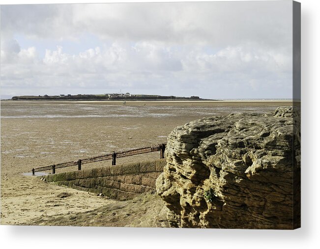 Hilbre Island Acrylic Print featuring the photograph View over to Hilbre by Spikey Mouse Photography