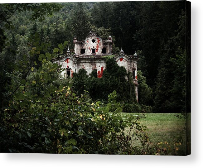 Haunted Acrylic Print featuring the photograph Villa De Vecchi by Laura Melis