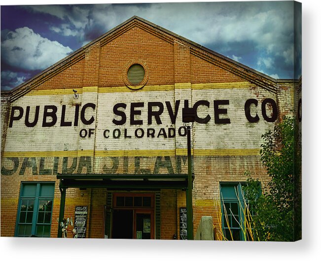 Sign Acrylic Print featuring the photograph Vintage Painted Sign photograph by Ann Powell
