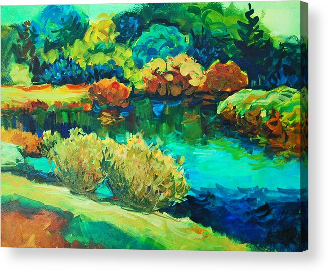 Landscapes Acrylic Print featuring the painting Vivaldi's Summer by Roger Parent