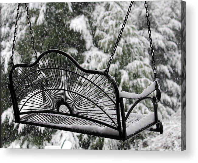 Swing Acrylic Print featuring the photograph Waiting For Spring by KATIE Vigil
