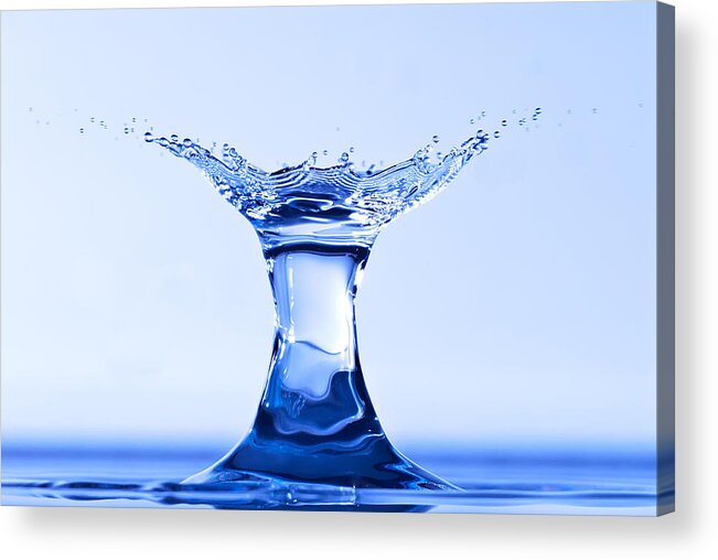 Abstract Acrylic Print featuring the photograph Water Splash by Anthony Sacco