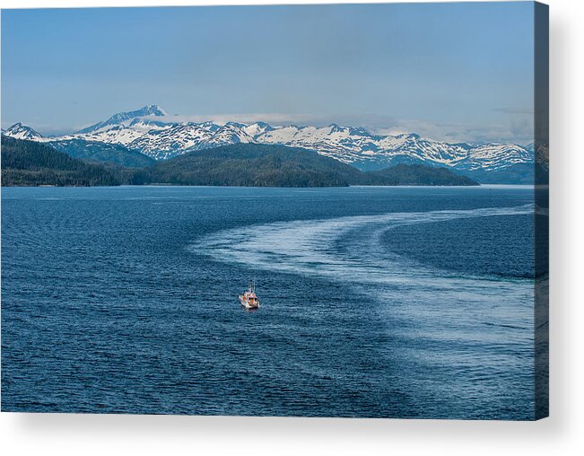 Alaska Acrylic Print featuring the photograph Water Trail by Paul Johnson 