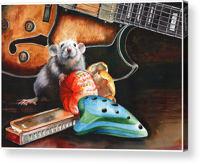 Music Acrylic Print featuring the painting Wild Thing by Peter Williams