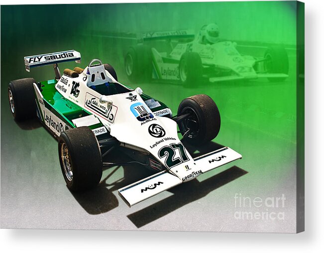 Williams Acrylic Print featuring the photograph Williams FW07 04 by Stuart Row