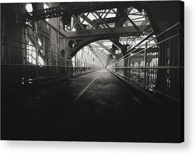 Nyc Acrylic Print featuring the photograph Williamsburg Bridge - New York City by Vivienne Gucwa