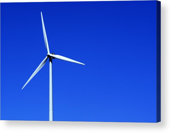 Wind Acrylic Print featuring the photograph Wind Powered Electric Turbine by Donald Erickson
