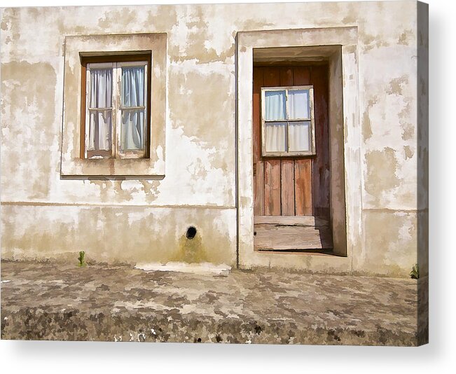 Age Acrylic Print featuring the photograph Window and Door of Portugal by David Letts