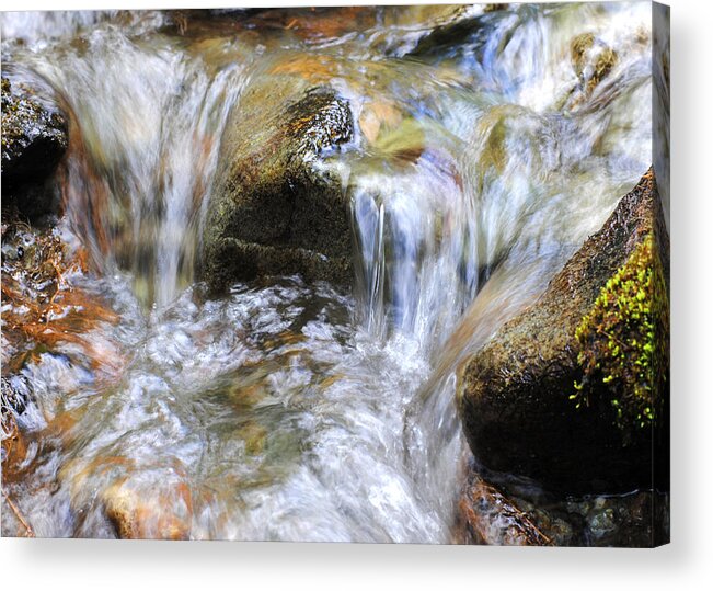 Water Acrylic Print featuring the photograph Worn through Time by Jessica Tookey