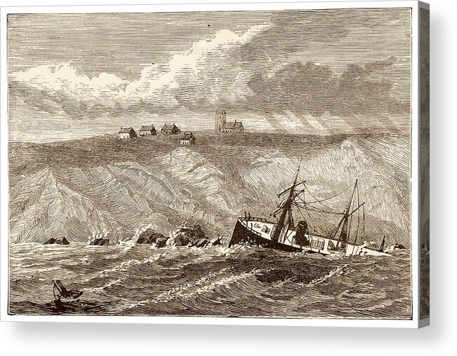 Shipwreck Off Nantucket Wreck Acrylic Print