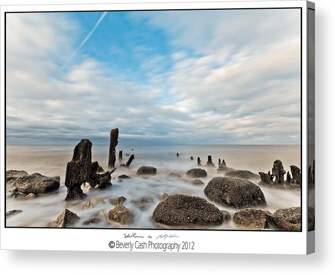 Groynes Acrylic Print featuring the photograph What Remains by B Cash