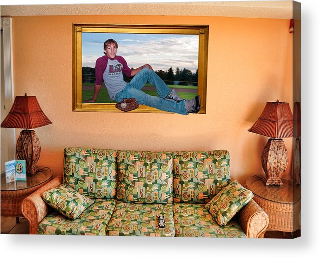  Acrylic Print featuring the photograph livingroom OOF #1 by Joe Granita