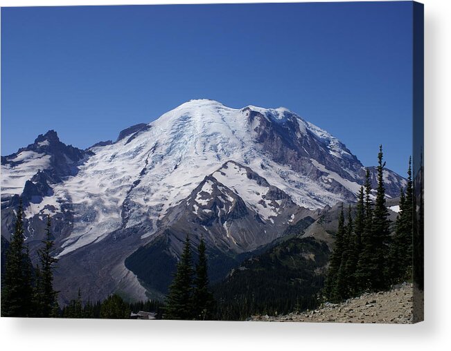 Mount Rainier Acrylic Print featuring the photograph Mount Rainier #1 by Jerry Cahill