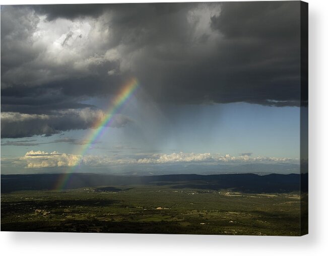 Gard Acrylic Print featuring the photograph Rainbow in virga #1 by Rod Jones