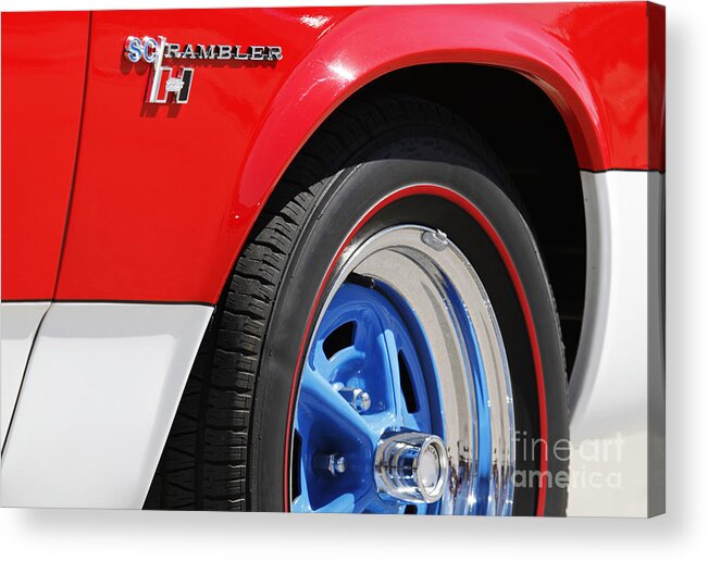 Transportation Acrylic Print featuring the photograph Red White and Blue #1 by Dennis Hedberg