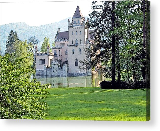 Europe Acrylic Print featuring the photograph Schloss Anif #1 by Joseph Hendrix