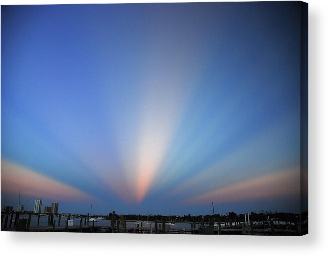 Sunset Acrylic Print featuring the photograph 17- Light Show by Joseph Keane