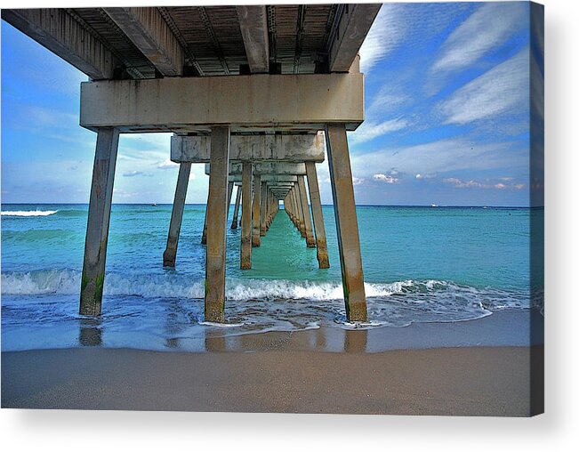  Acrylic Print featuring the photograph 50- Juno Pier by Joseph Keane