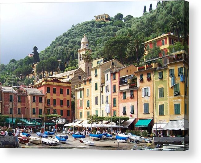 Europe Acrylic Print featuring the photograph Afternoon in Portofino by Marilyn Dunlap
